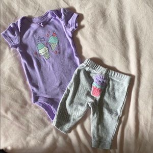 Newborn Girls 2pc outfit